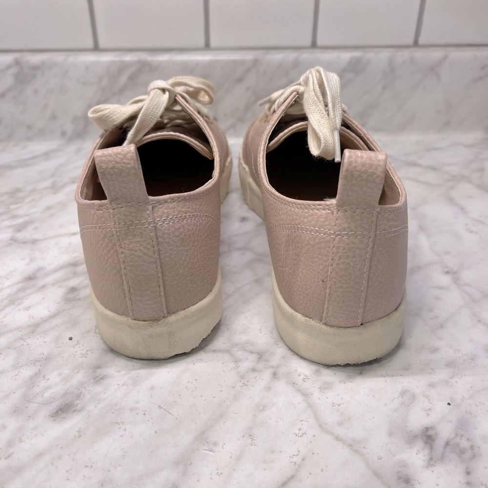 Mia Light pink/peach leather & suede, lace up shoes/loafers, gentle worn, size 7 - Picture 5 of 5